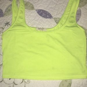 Like green cropped top
